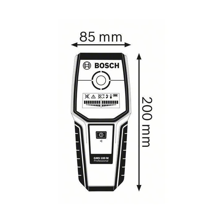 Détecteur Bosch Professional GMS 100 M (Profondeur de détection maxi