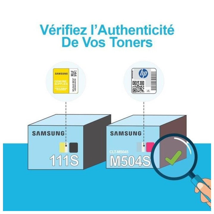 Cartouche de toner noir Samsung CLT-K406S (SU118A) pour SS062B/CLP-365
