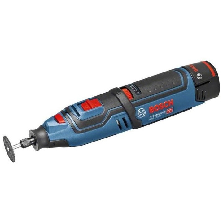 Outil rotatif Bosch Professional GRO 12V-35 + 2 batteries 2,0Ah + L-Bo