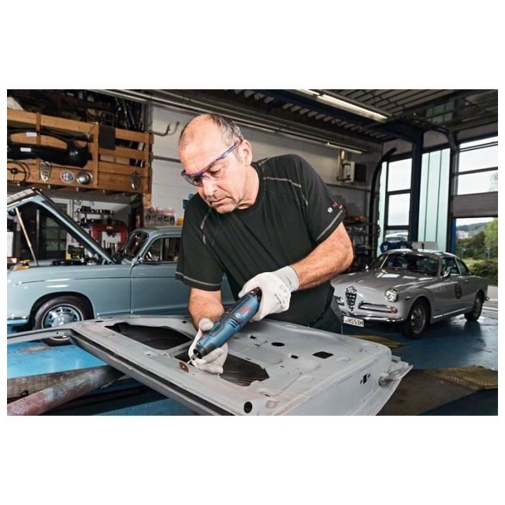 Outil rotatif Bosch Professional GRO 12V-35 + 2 batteries 2,0Ah + L-Bo