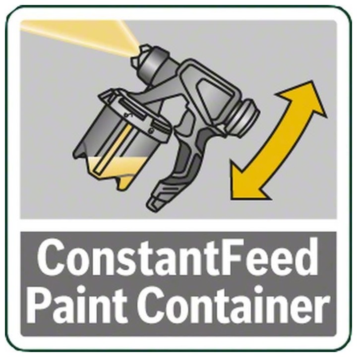 Pistolet a peinture BOSCH - Godet 1L SDS - PFS 3000/5000 - Vert - Rég