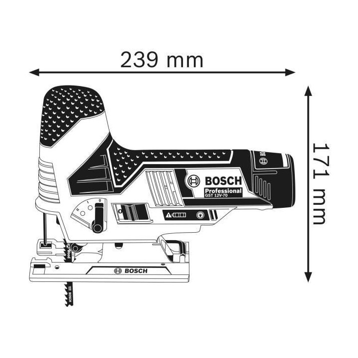 Scie sauteuse 12V GST 12V-70 Professional (sans batterie ni chargeur)