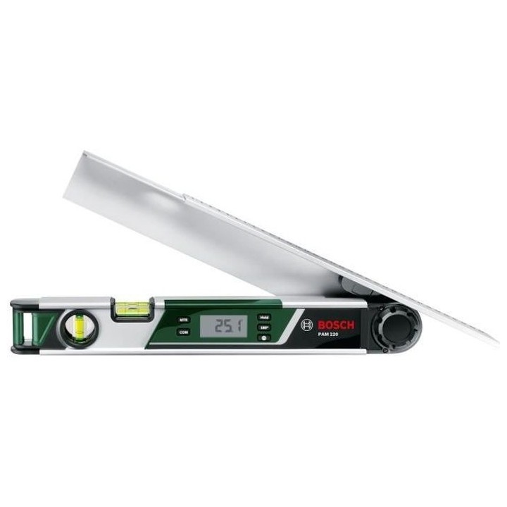 Mesureur d'angle Bosch - PAM 220 (Rallonge de bras, niveau a bulle)