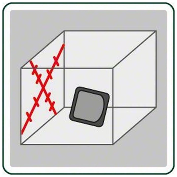 Laser ligne en croix Bosch - Quigo Plus - Portée 7 m - Piles, trépie