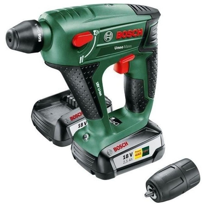 Perforateur sans fil Bosch - Uneo Maxx (Livrée avec 2 batteries 18V-2