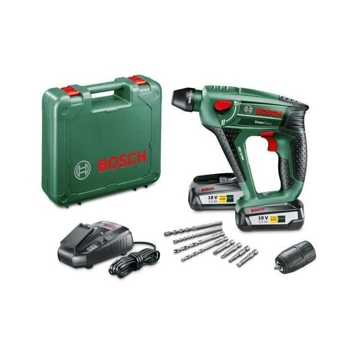 Perforateur sans fil Bosch - Uneo Maxx (Livrée avec 2 batteries 18V-2