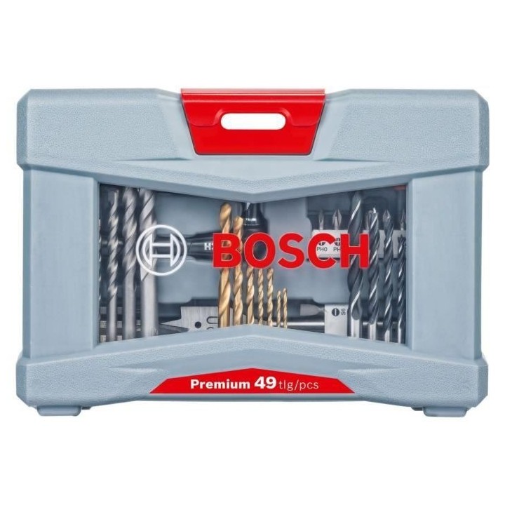 Coffret d'accessoires Premium pour le perçage et le vissage (49 pcs)