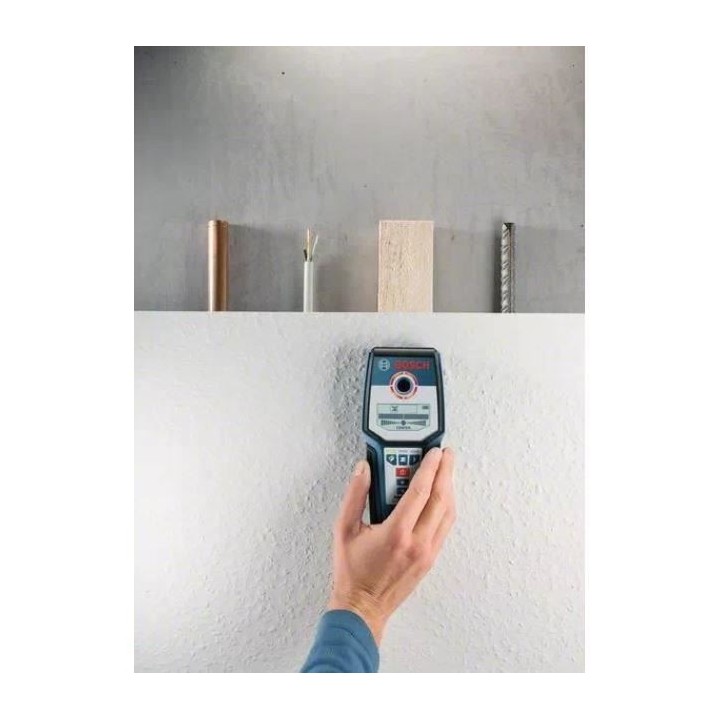 Détecteur Bosch Professional GMS 120 avec 1 pile 9 V (6LR61) et acces