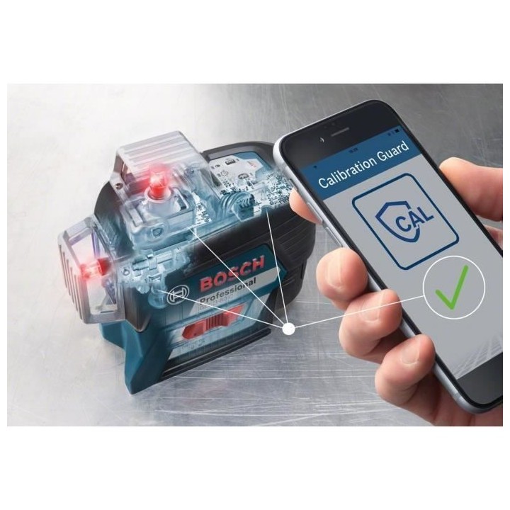 Laser ligne Bosch Professional GLL 3-80 C - Projette 3 lignes sur 360