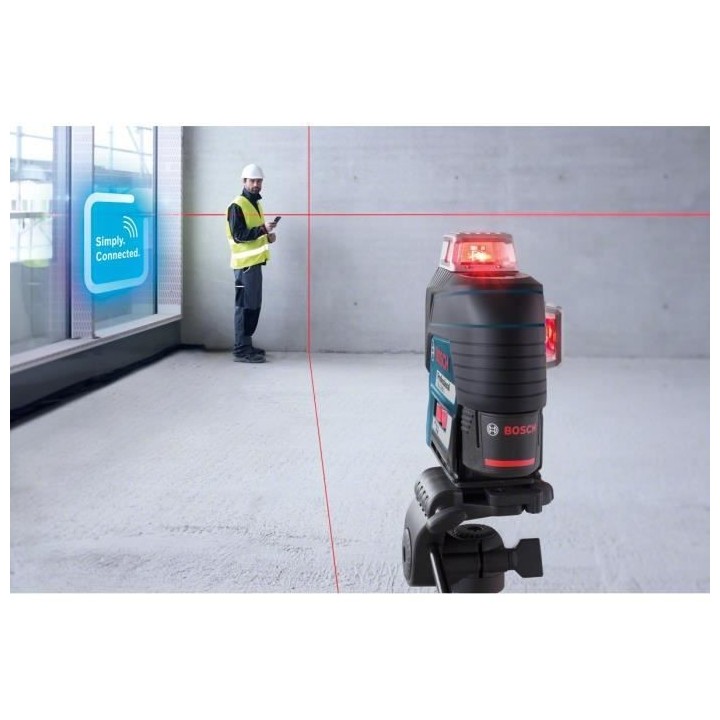 Laser ligne Bosch Professional GLL 3-80 C - Projette 3 lignes sur 360