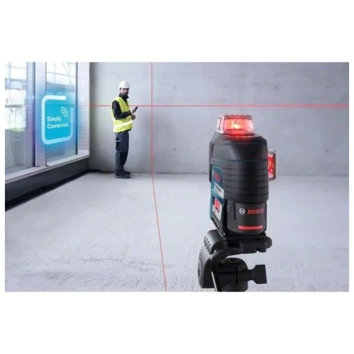 Laser ligne 12V GLL 3-80 C + 1 batterie GBA 2Ah + chargeur + coffret L