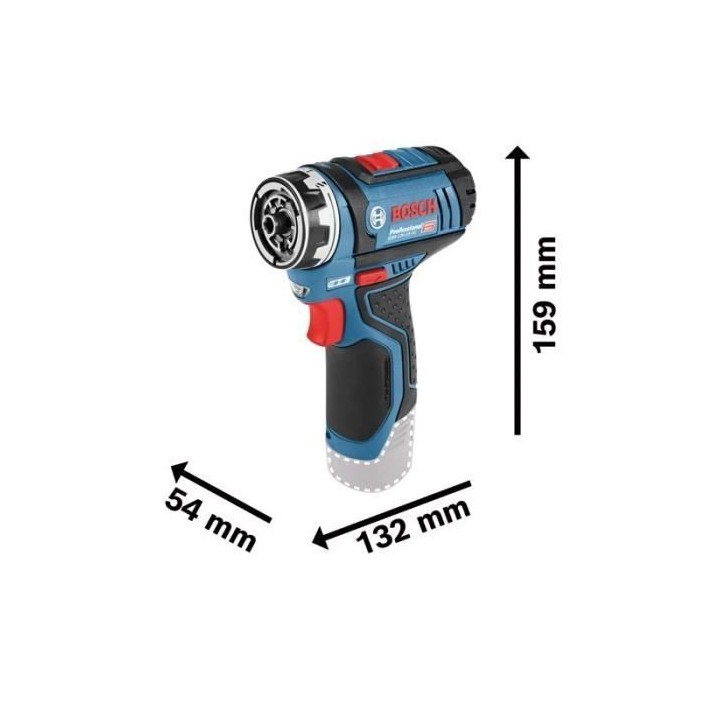 Perceuse-visseuse Bosch Professional GSR 12V-15 FC + 2 batteries 2,0Ah