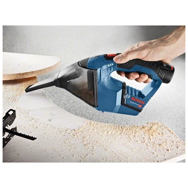 Aspirateur Bosch Professional GAS 12V + 2 batteries 3,0Ah + L-BOXX - 0