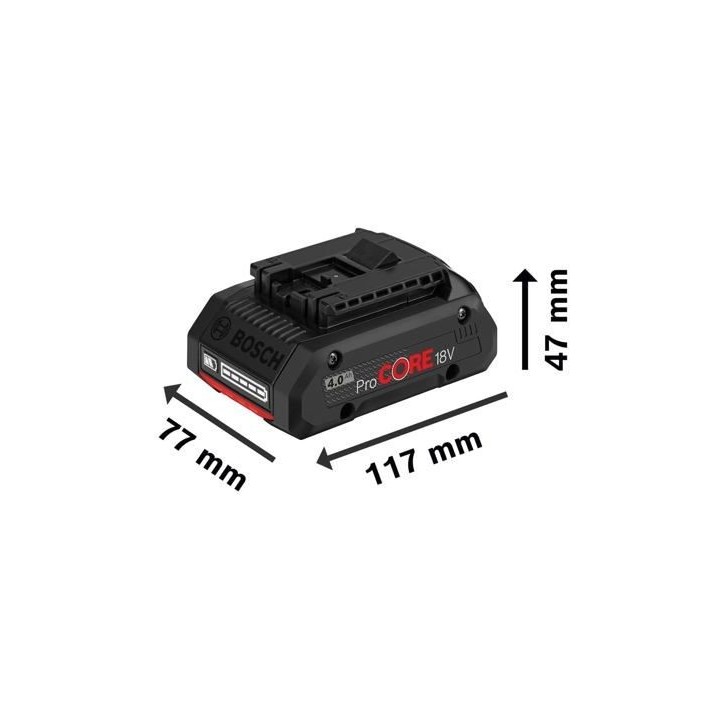 Batterie PROCORE 18V 4.0Ah Professional en boîte carton - BOSCH - 160