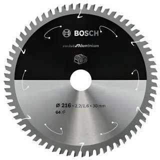 Lame de scie circulaire au carbure BOSCH 216 x 30 x 2,2 mm (64 dents)