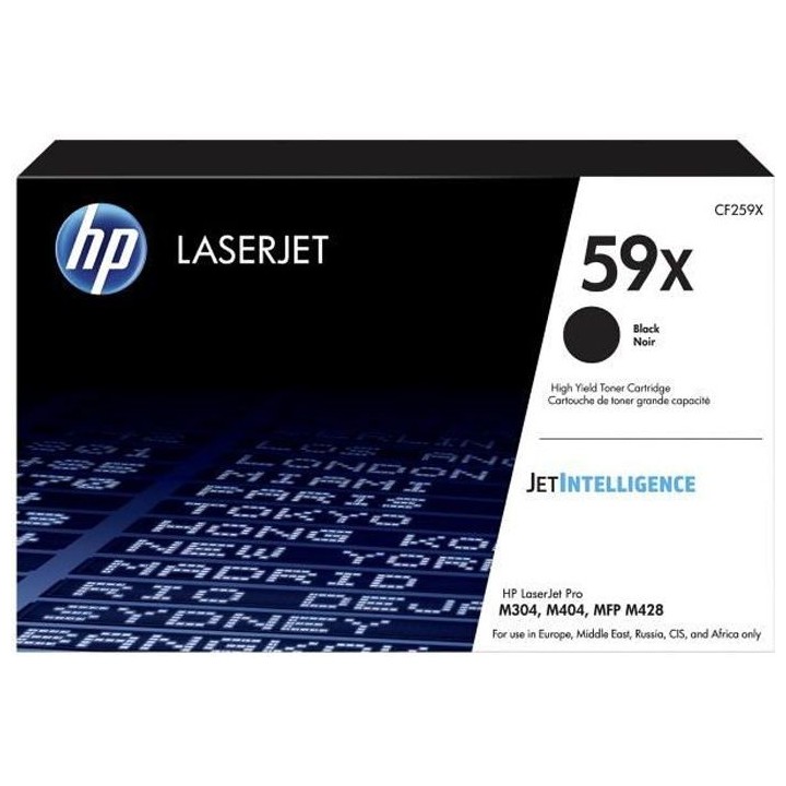 HP 59X Cartouche de toner noir LaserJet grande capacité authentique (