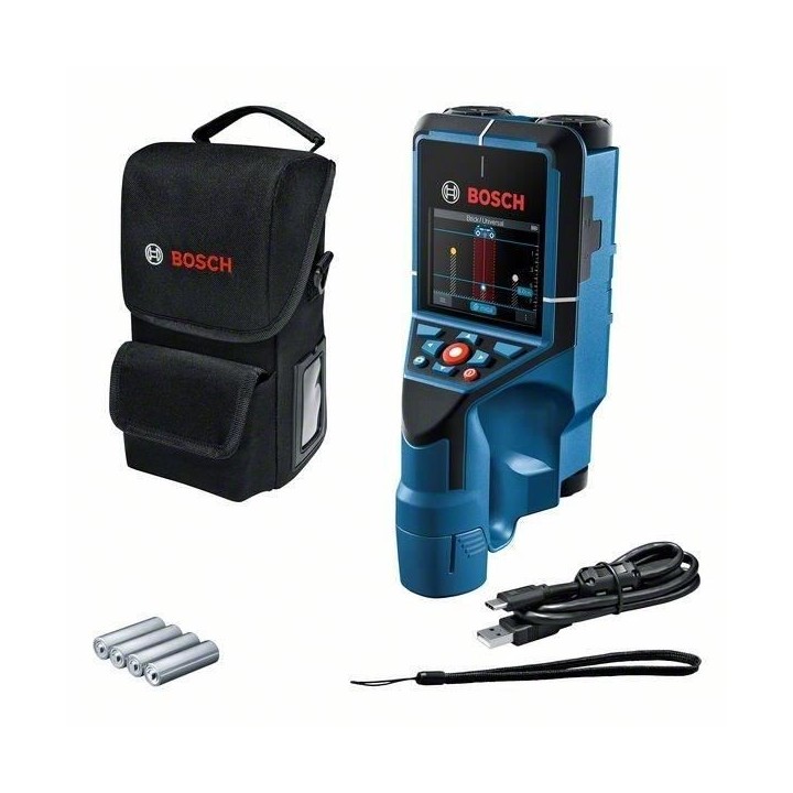 Détecteur mural Bosch Professional D-Tect 200 C en sacoche avec drago