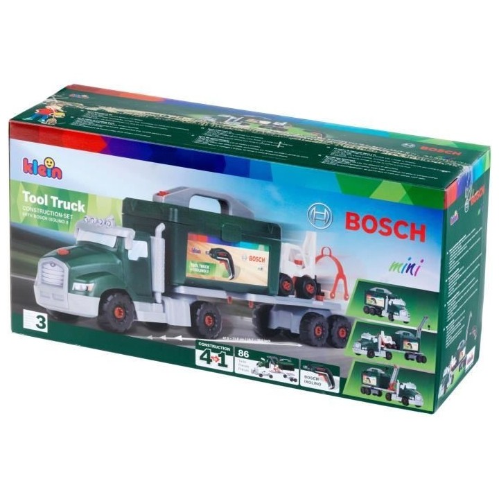 Jouet de bricolage - KLEIN - Camion de bricolage Bosch a monter/démon