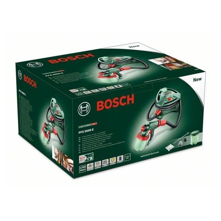 BOSCH Pistolet a peinture PFS 5000 E - 1200 W - Débit : 500 ml/min +