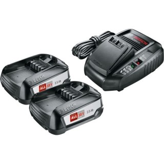 Kit de démarrage Bosch 18V (2 batteries 2,5Ah + chargeur AL 1830CV) -