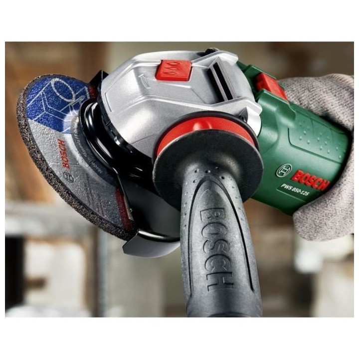 Meuleuse a main Bosch - PWS 850-125 + AVH + Disque diamanté