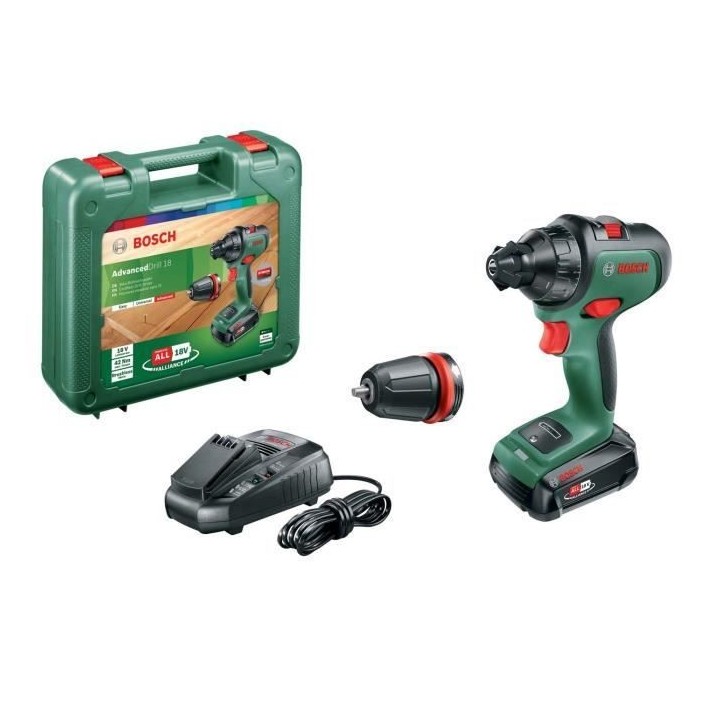 Perceuse-visseuse sans-fil Bosch - AdvancedDrill 18 (Livrée avec 1 ba