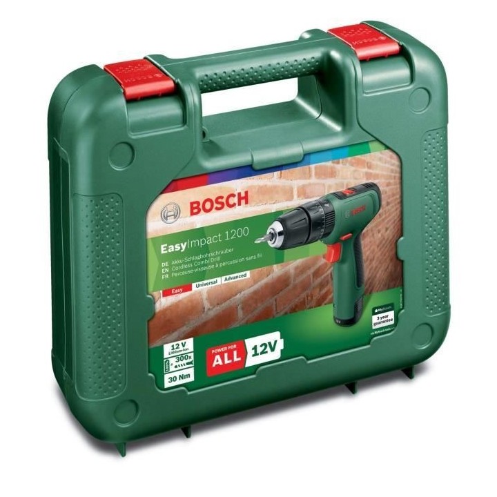 Perceuse a percussion sans-fil Bosch - EasyImpact 1200 (Livrée avec 1