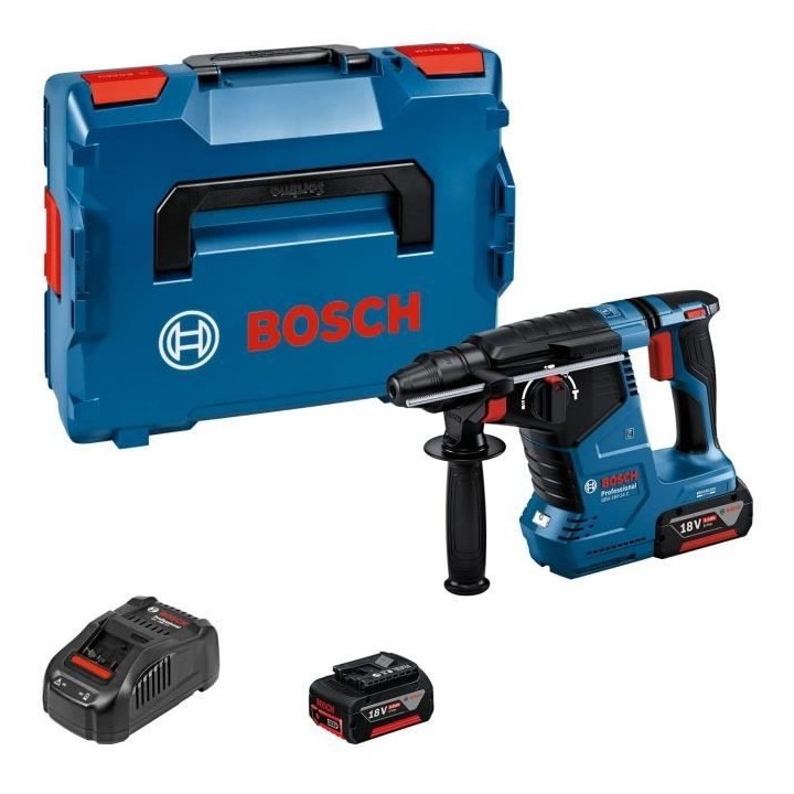 Perforateur SDS-PLUS Bosch Professional GBH 18V-24 C + 2 batteries 5.0