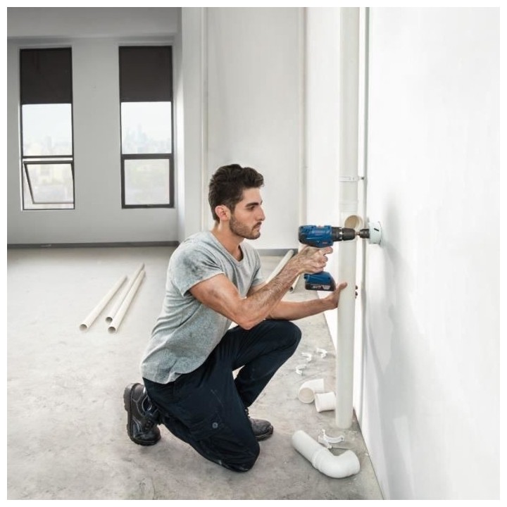 Perceuse a percussion Bosch Professional GSB 18V- 21 + 2 batteries 2,0