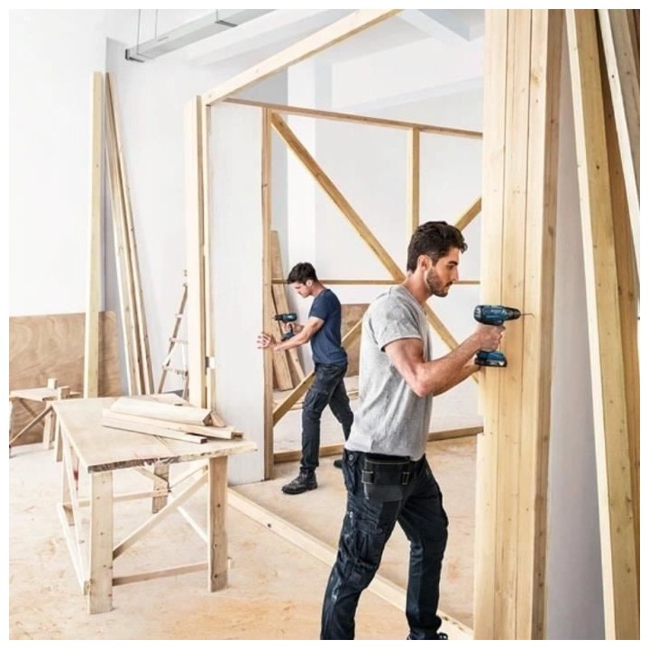 Perceuse a percussion Bosch Professional GSB 18V- 21 + 2 batteries 2,0