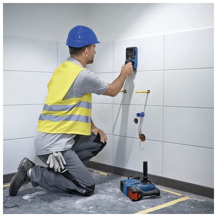 Détecteur mural Bosch Professional D-Tect 200 C + L-BOXX + dragonne B