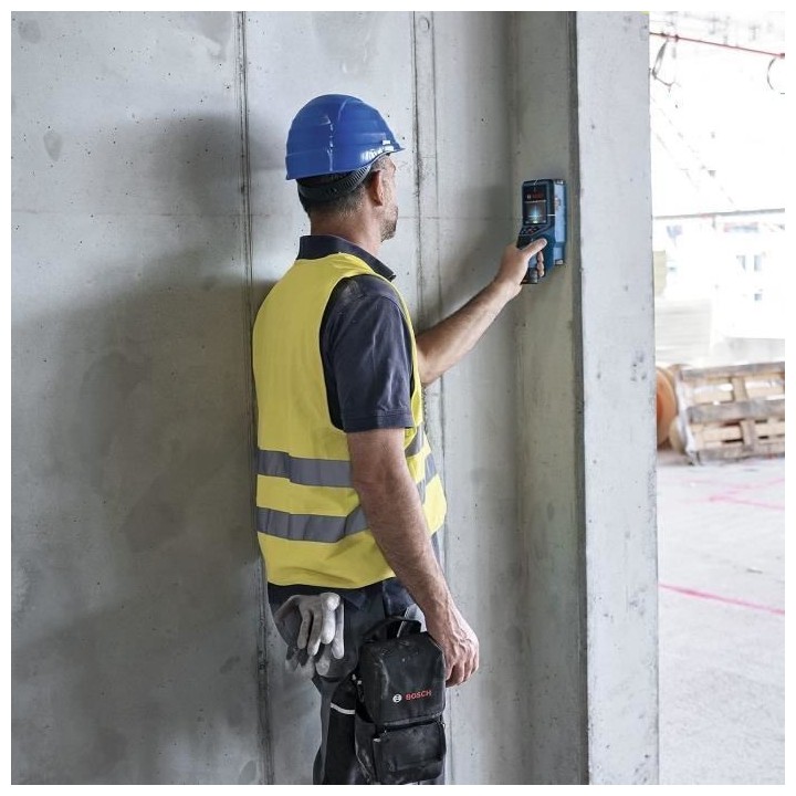 Détecteur mural Bosch Professional D-Tect 200 C + L-BOXX + dragonne B