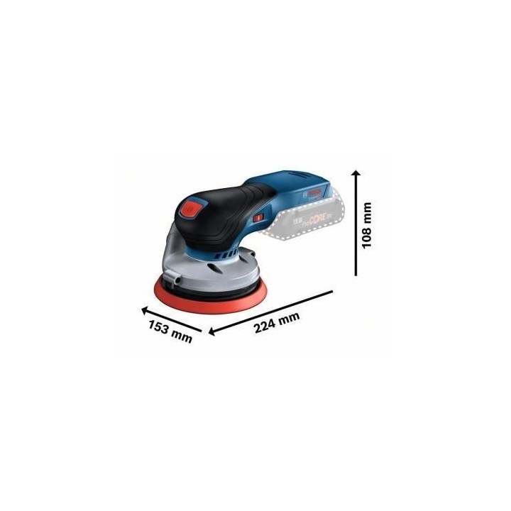 Ponceuse excentrique Bosch Professional GEX 18V-125 - Plateau de ponç