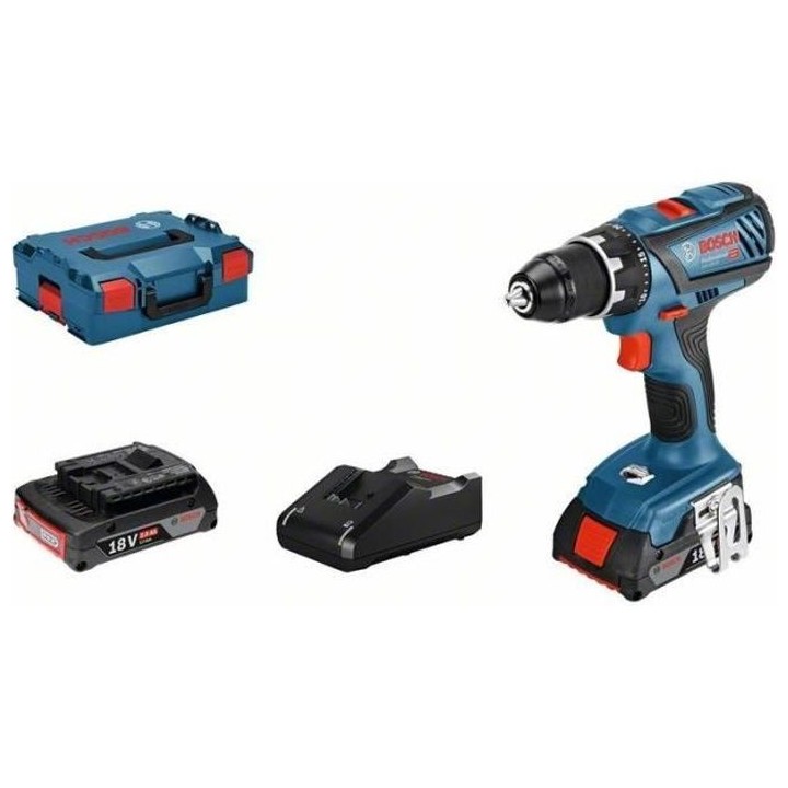 Perceuse-visseuse Bosch Professional GSR 18V-28 + 2 batteries 2,0Ah +