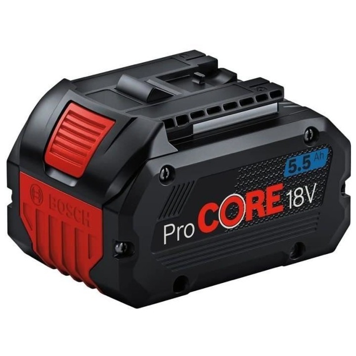 Pack de 2 batteries 18V Procore 5,5Ah + chargeur rapide - BOSCH - 1600