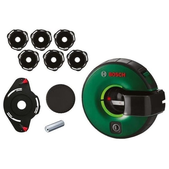 Metre laser lignes Bosch - Atino Set (metre ruban de 1,5 m, 6 gel pads