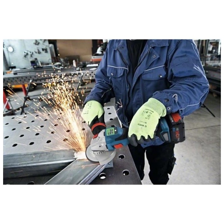 Meuleuse d'angle BOSCH PROFESSIONAL GWS 18V-15 SC - 2 batteries 5.5Ah