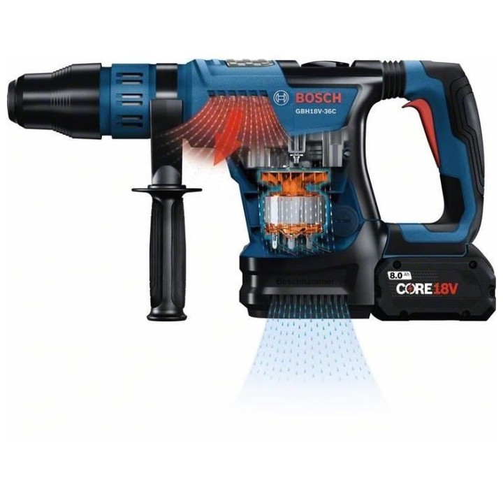 Perforateur SDS-Max GBH 18V-36 C + 2 batteries Procore 5,5Ah + chargeu