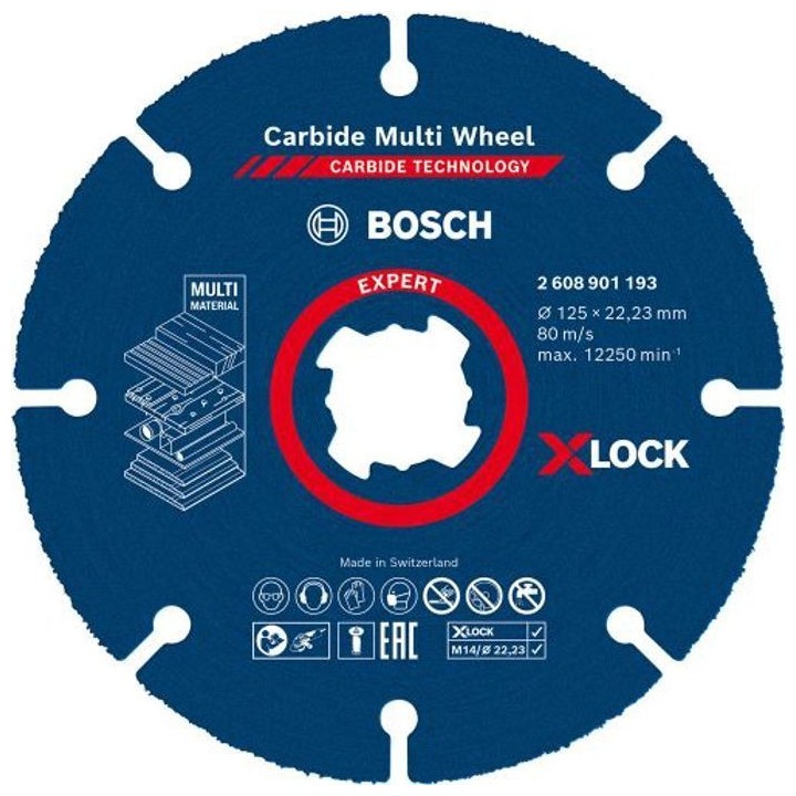 Disque a tronçonner Carbide Multi Wheel 125mm - BOSCH EXPERT - 260890