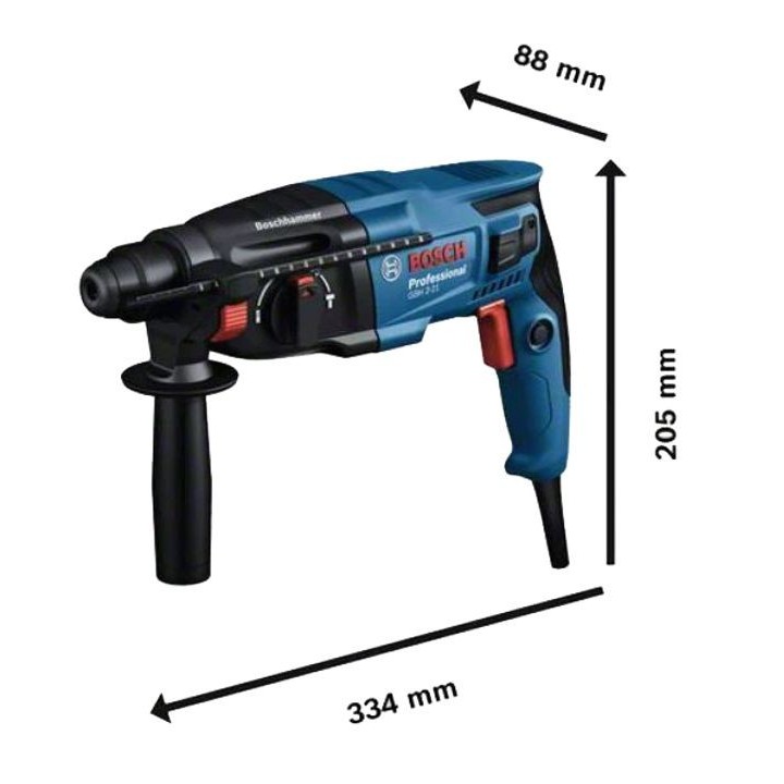 Perforateur-burineur SDS Plus 720W GBH 2-21 + coffret standard - BOSCH