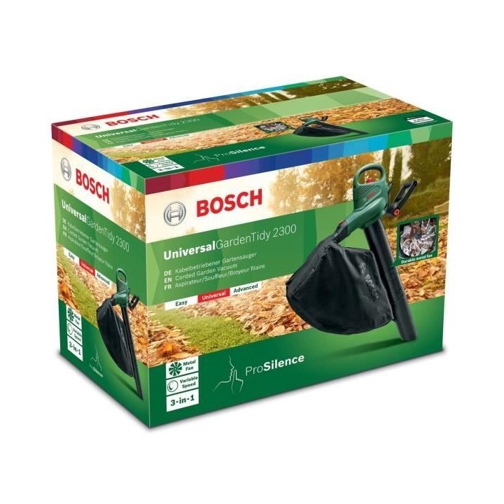 Aspirateur/Souffleur/Broyeur filaire Bosch - Universal Garden Tidy 230