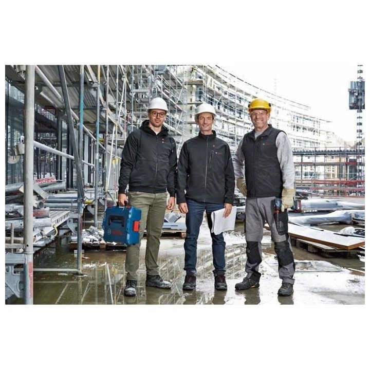 Veste chauffante Bosch Professional GHH 12+18V XA + GAA 12V-21 + Batte