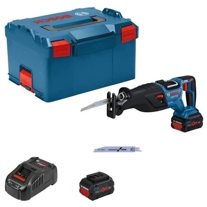 Scie sabre 18V GSA 18V-28 + 2 batteries Procore 5,5Ah + Chargeur en co