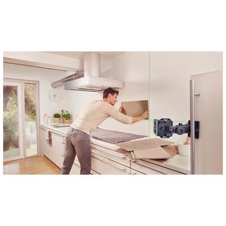Laser lignes Bosch - Quigo Green - Technologie faisceau vert - Portée