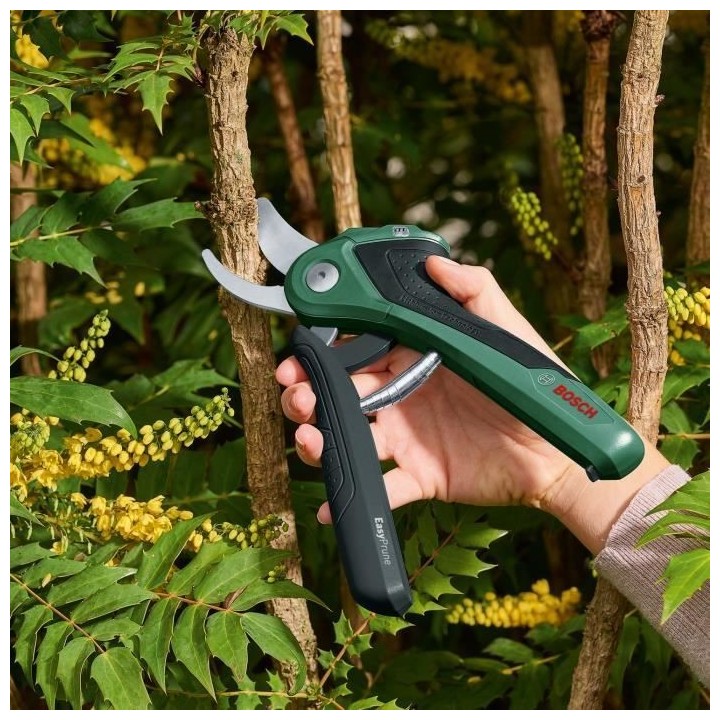 Sécateur EasyPrune sans fil - Bosch - Technologie Power Assist - Vert