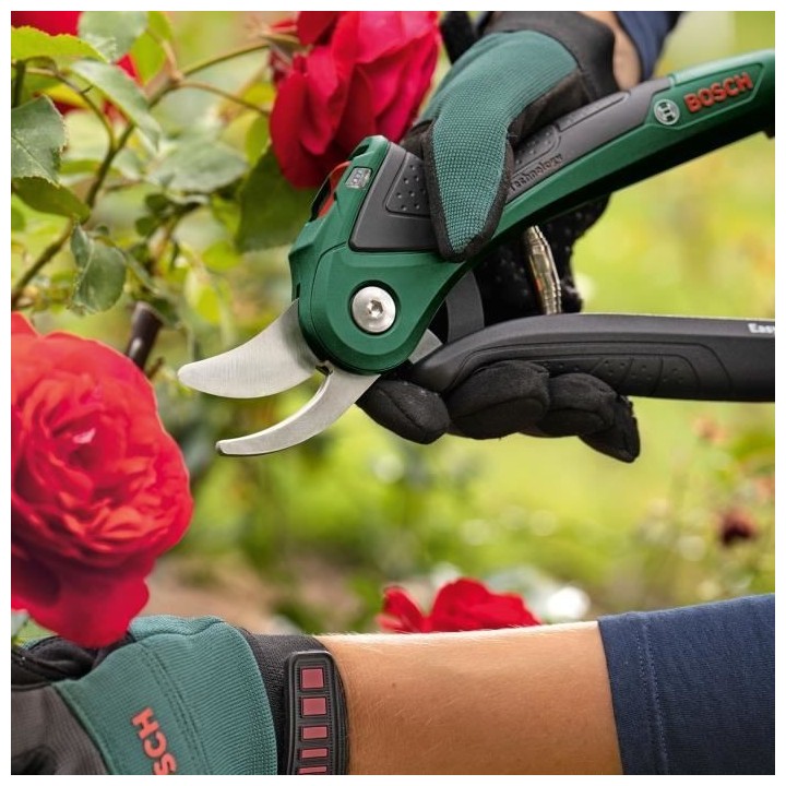 Sécateur EasyPrune sans fil - Bosch - Technologie Power Assist - Vert