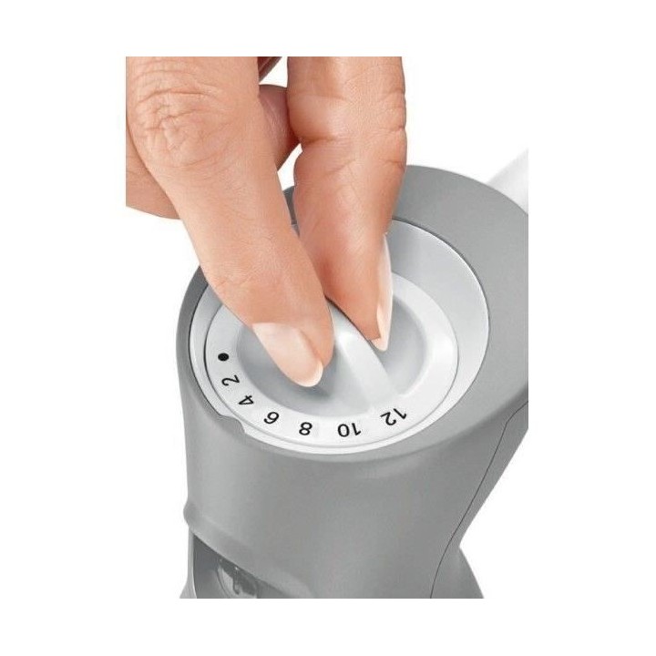 Mixeur plongeant BOSCH ErgoMixx 600W - Blanc/Gris - 12 vitesses + turb