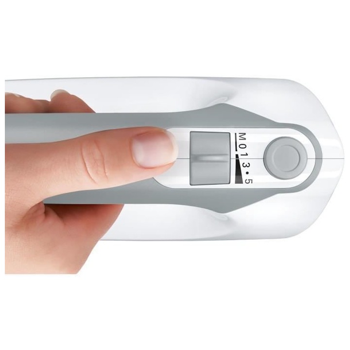 Batteur ErgoMixx 450 W - BOSCH MFQ36400 blanc/gris - 5 vitesses+turbo