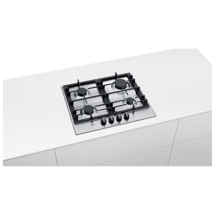 Table de cuisson a gaz BOSCH PCP6A5B90 - 4 brûleurs - FlameSelect - A