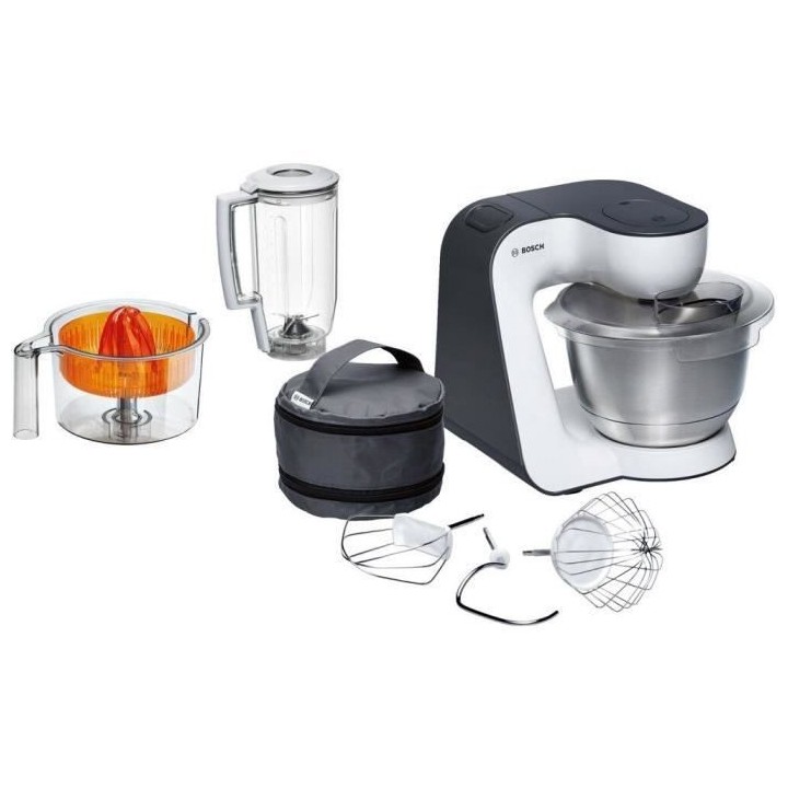 Robot pâtissier BOSCH Kitchen Machine MUM - Gris - 1000W - Mouvement
